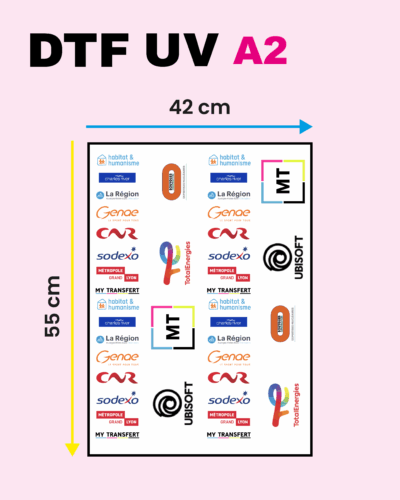 Impression DTF UV A2
