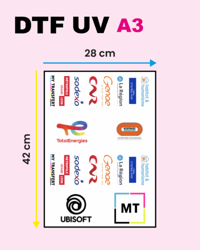 Impression DTF UV A3