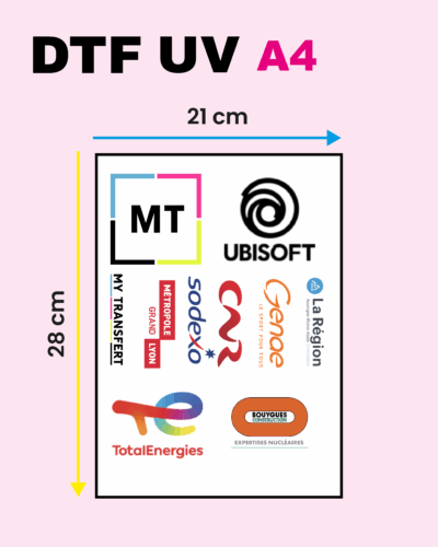 Impression DTF UV A4