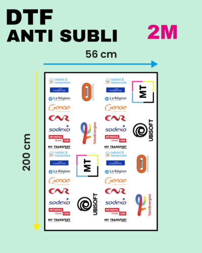 Impression DTF Anti Subli 2M