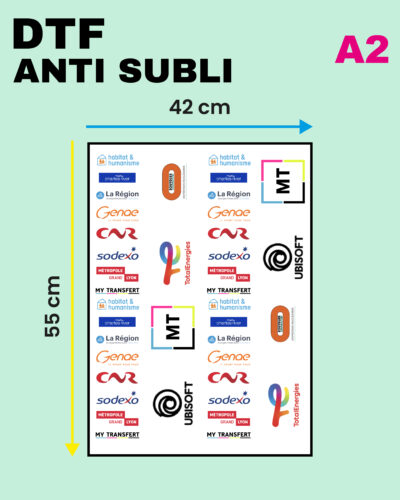 Impression DTF Anti Subli A2