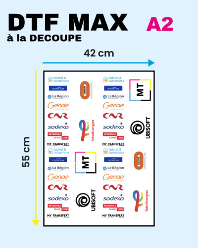 DTF Max A2 à la découpe