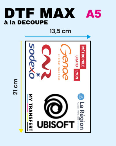DTF Max A5 à la découpe