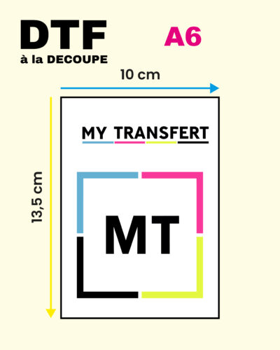 DTF A6 à la découpe